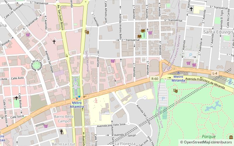 centro plaza caracas location map