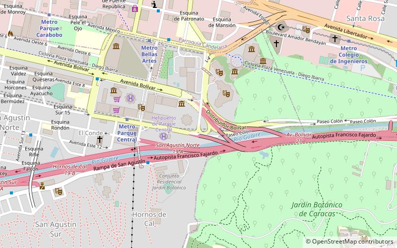 Parque Central Complex location map