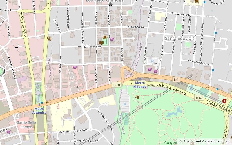 Parque Cristal location map