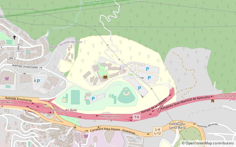 universidad metropolitana caracas location map
