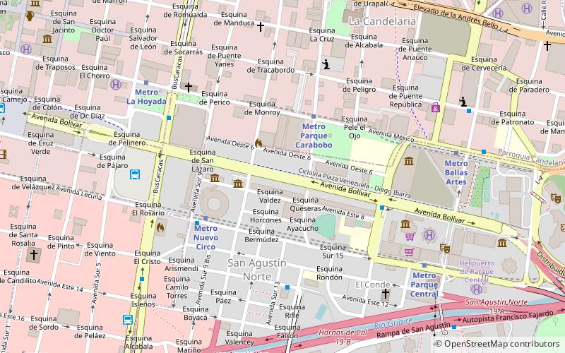 Avenida Bolívar location map