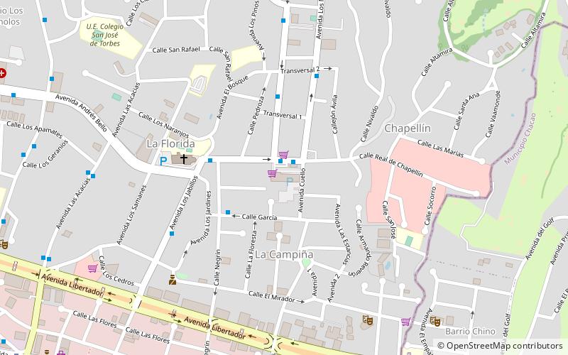 centro comercial la florida caracas location map