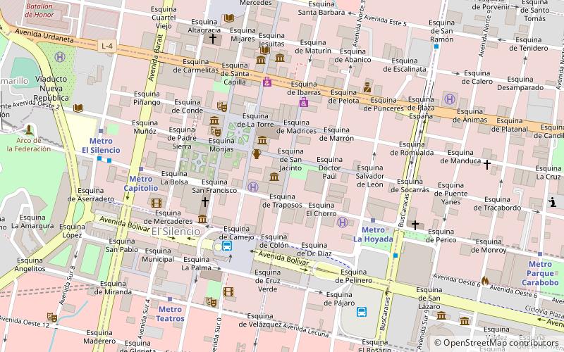 Bolivarian Museum location map