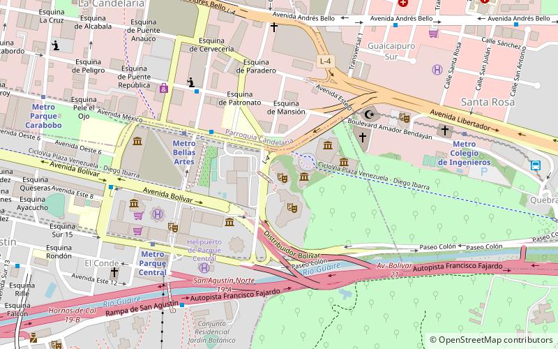 Caracas Athenaeum location map