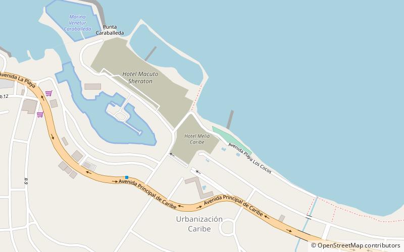 melia caribe caracas location map