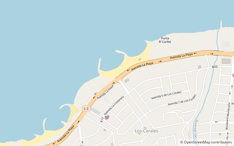 Playa Los Corales location map