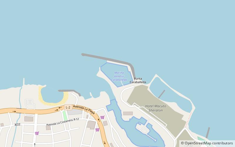 marina venetur caraballeda caracas location map