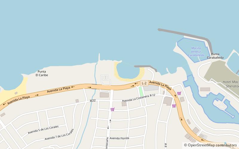 Playa Caribe location map