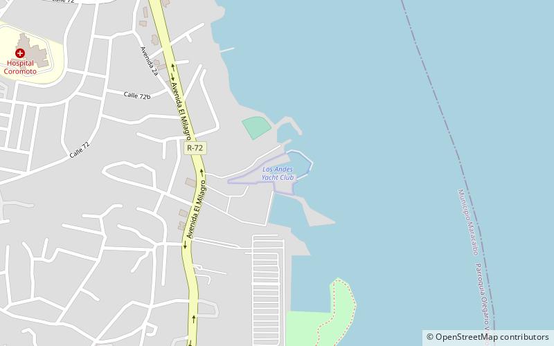 los andes yacht club maracaibo location map