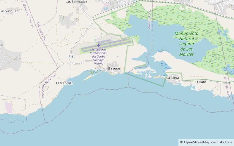 Playa El Yaque location map