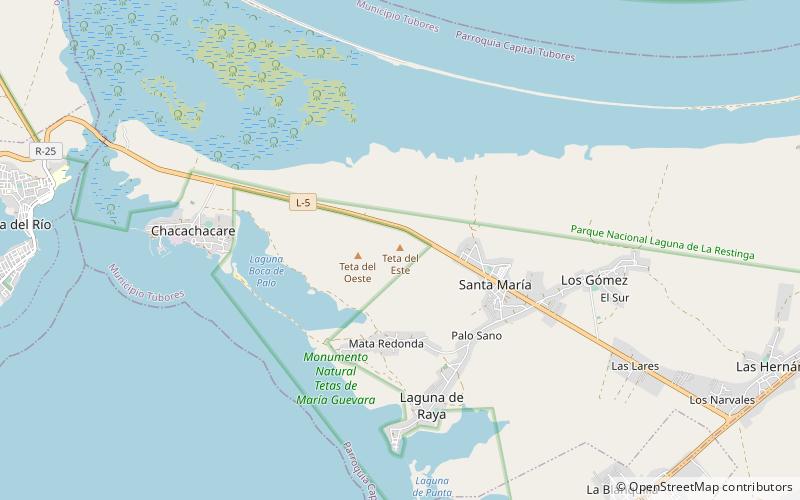 Tetas de Maria Guevara location map