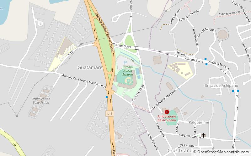 Estadio Nueva Esparta location map