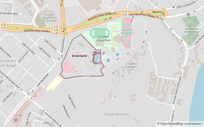 Diverland location map