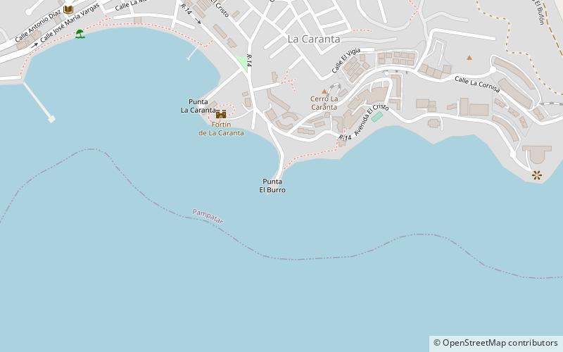 playa juventud pampatar location map