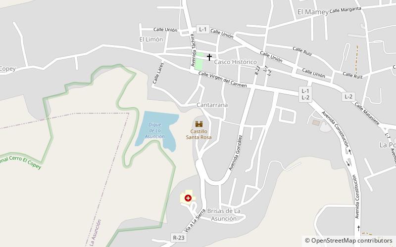 Castillo Santa Rosa location map