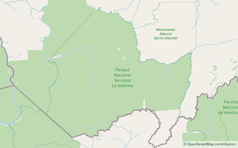 cerro avispa serrania de la neblina national park location map