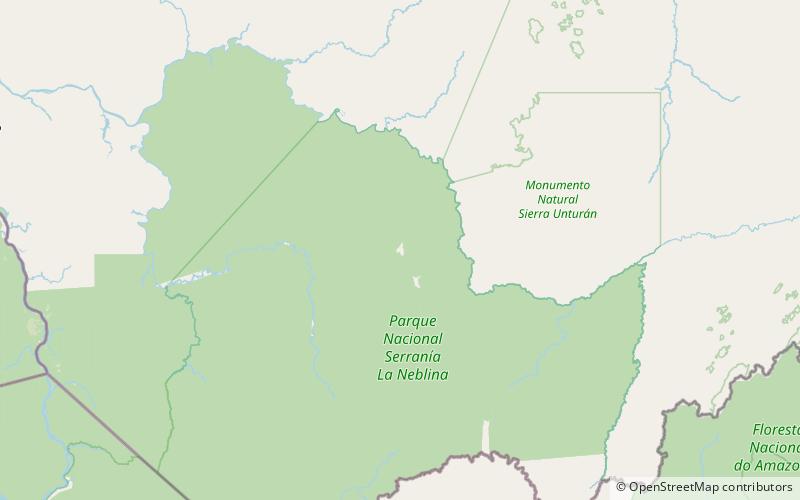 cerro aracamuni serrania de la neblina national park location map