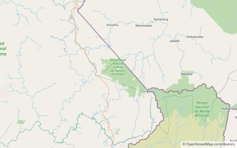 Karaurín-tepui location map