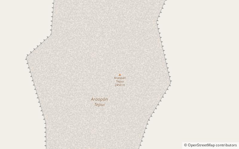 araopan tepui parc national canaima location map