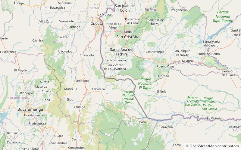 Macizo de Tamá location map