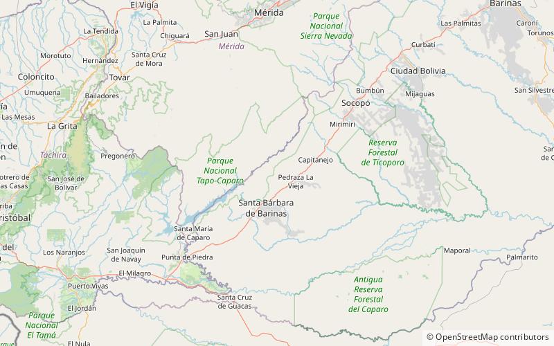 Parque nacional Tapo-Caparo location map