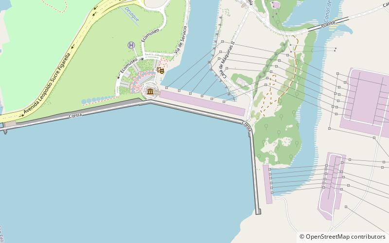 Barrage de Macagua location map