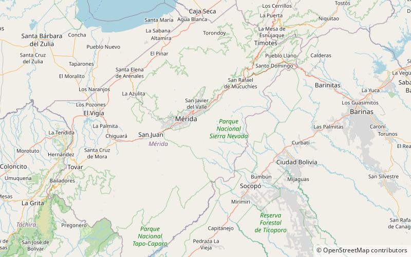 Pico Espejo location map