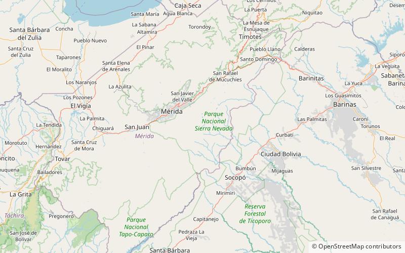 wyladowania atmosferyczne nad catatumbo park narodowy sierra nevada location map