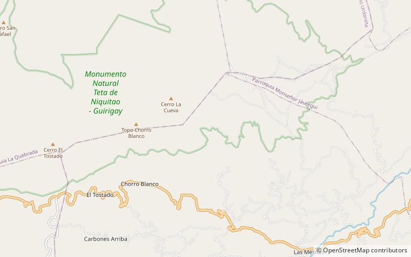 Pomnik Przyrody Teta de Niquitao-Guirigay location map
