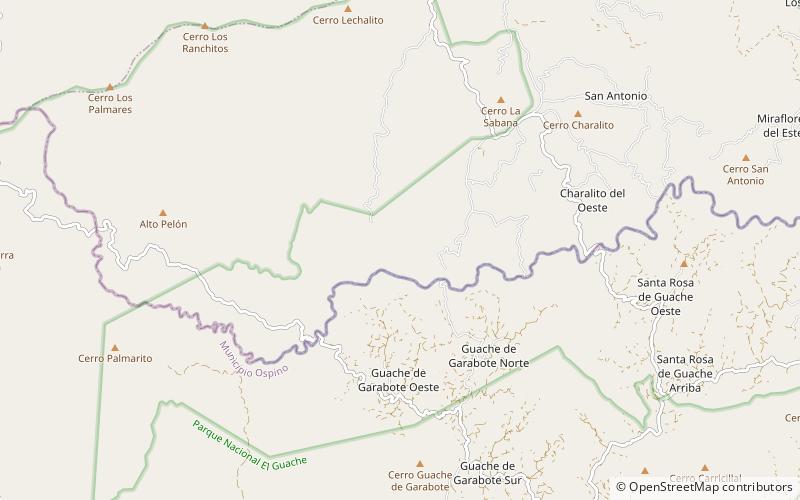 Parque nacional El Guache location map
