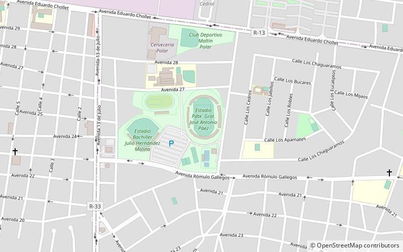 Estadio General José Antonio Paez location map