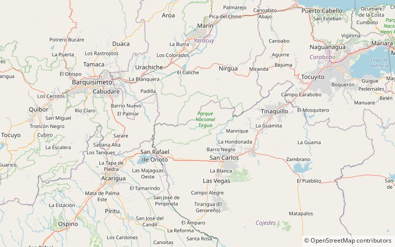 Nationalpark Tirgua location map
