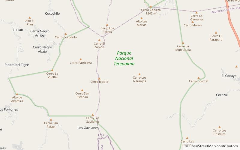 Parque nacional Terepaima location map