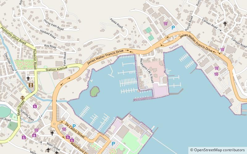 The Moorings Marina location map