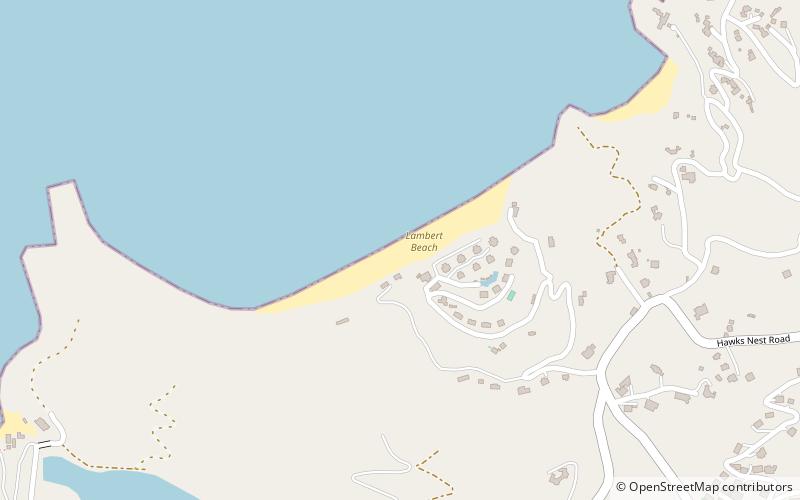 lambert beach tortola location map
