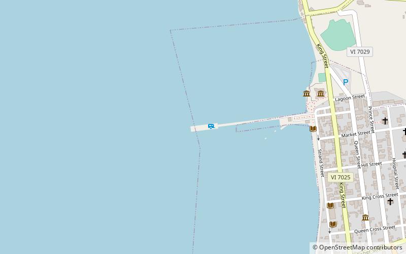 Frederiksted Pier location map