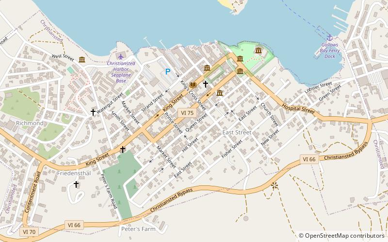 Christiansted Historic District location map