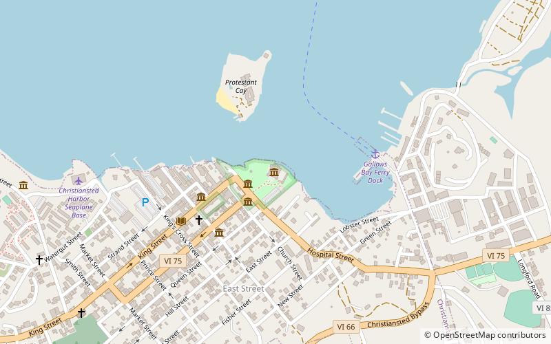 fort christiansvaern christiansted location map
