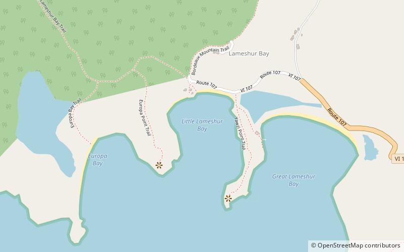 little lameshur bay virgin islands national park location map