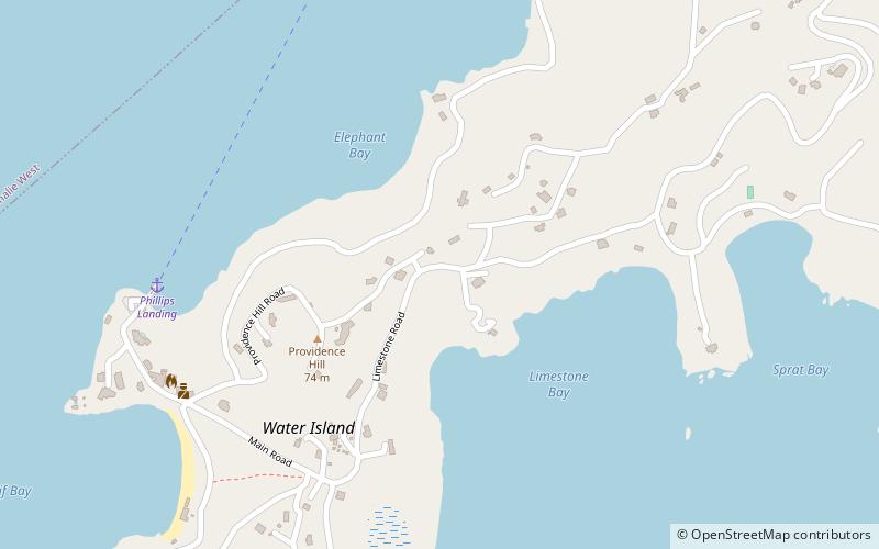 water island u s virgin islands wyspa saint thomas location map