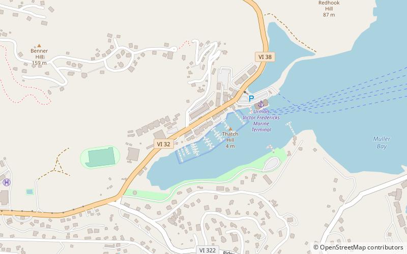 american yacht harbor saint thomas location map