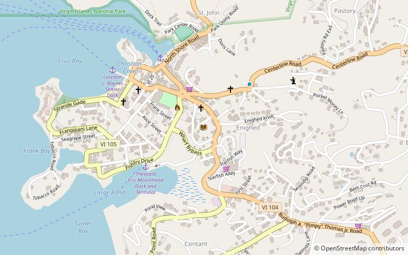 elaine lone sprauve library cruz bay location map