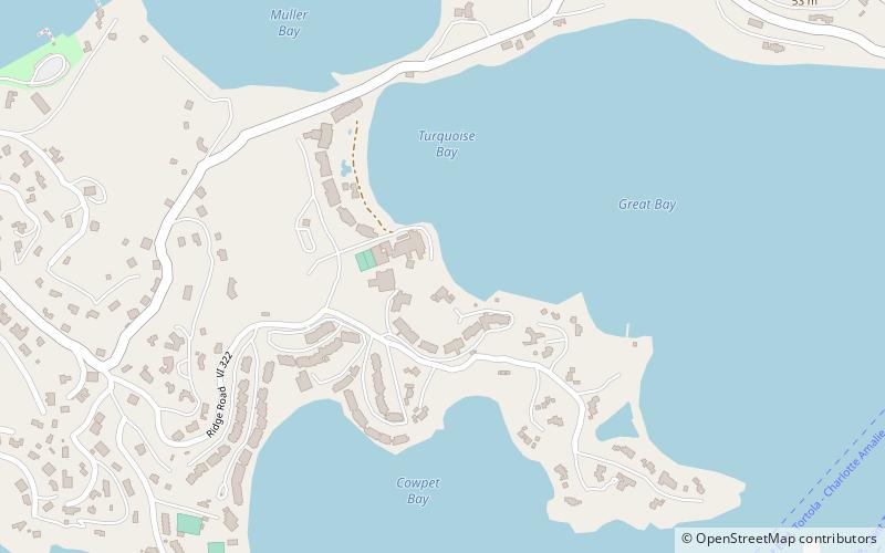 turquoise beach saint thomas location map