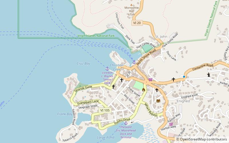 st john ferry terminal cruz bay location map