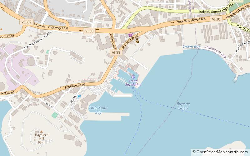 crown bay marina saint thomas location map