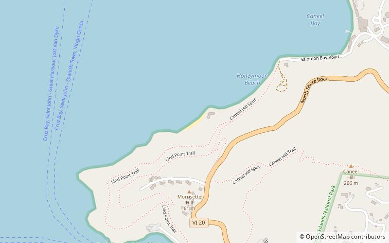 salomon beach cruz bay location map