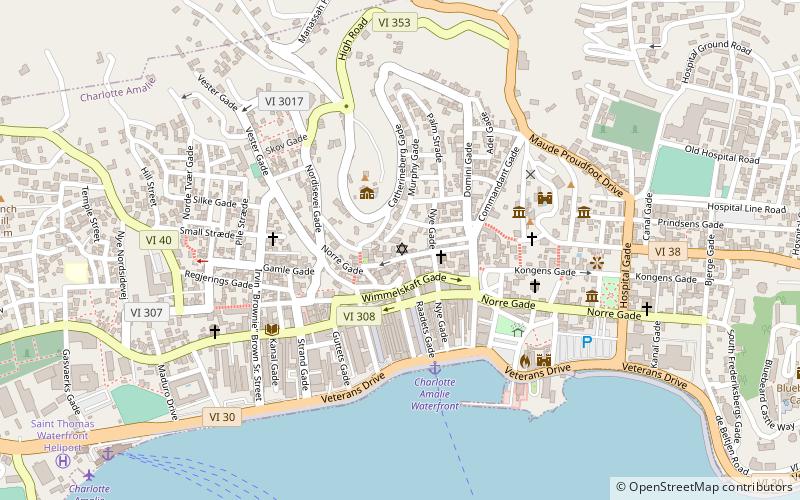 St. Thomas Synagogue location map