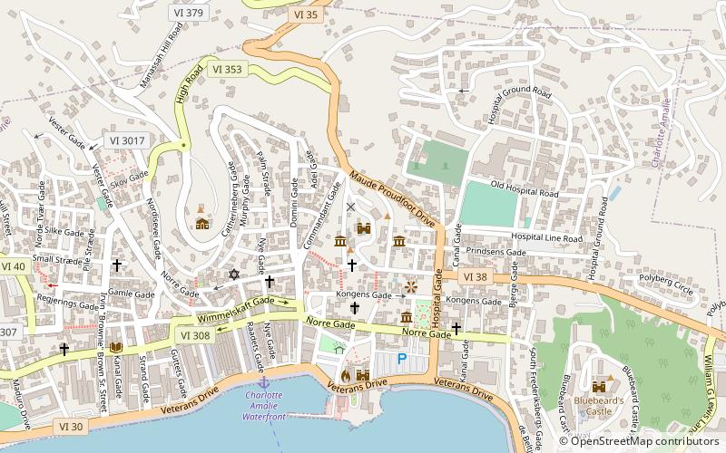 Blacbeard's Castle location map
