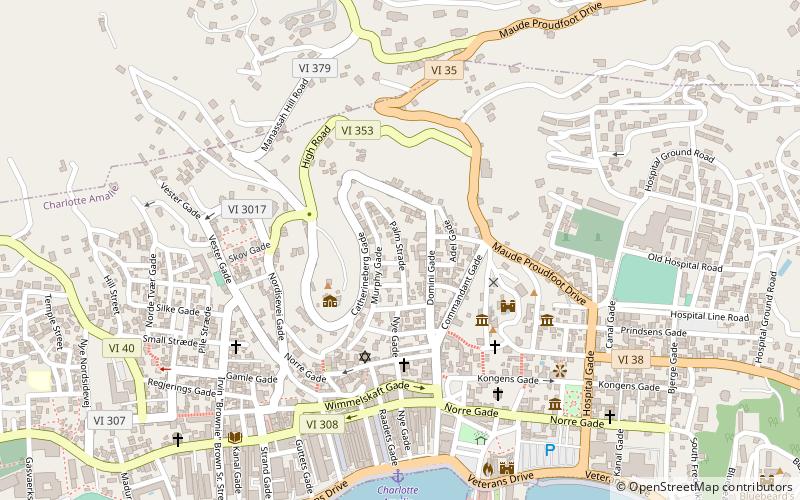 Charlotte Amalie Historic District location map