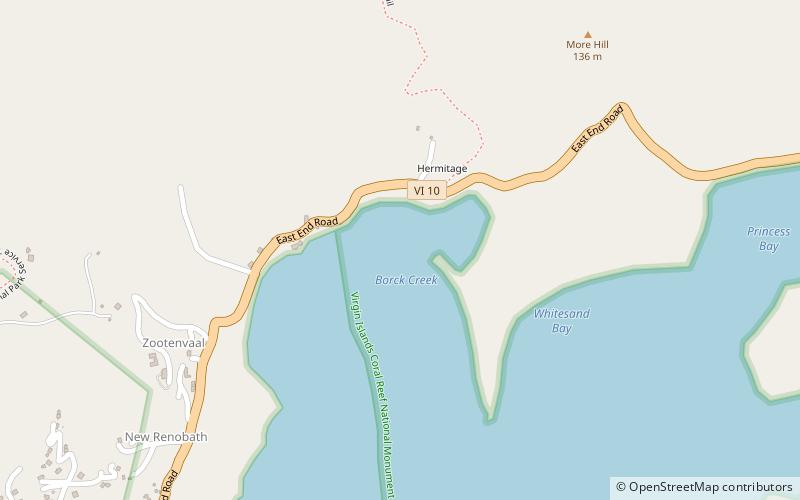 liever marches bay parc national des iles vierges location map